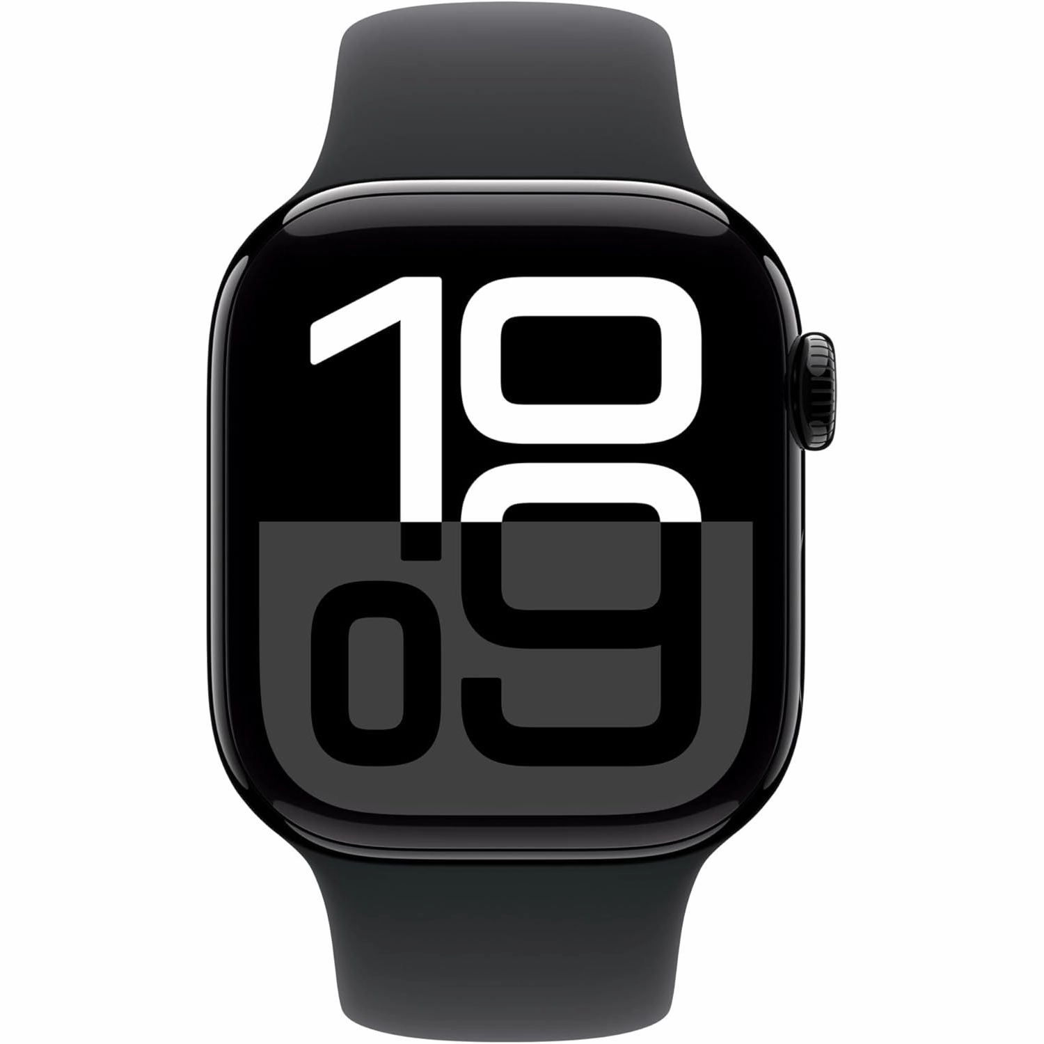 Apple Watch Series 10 GPS 42mm - Jet Black Aluminium Case, Black Sport Band, Fitness Tracker, ECG, Always-On Retina Display, Water Resistant