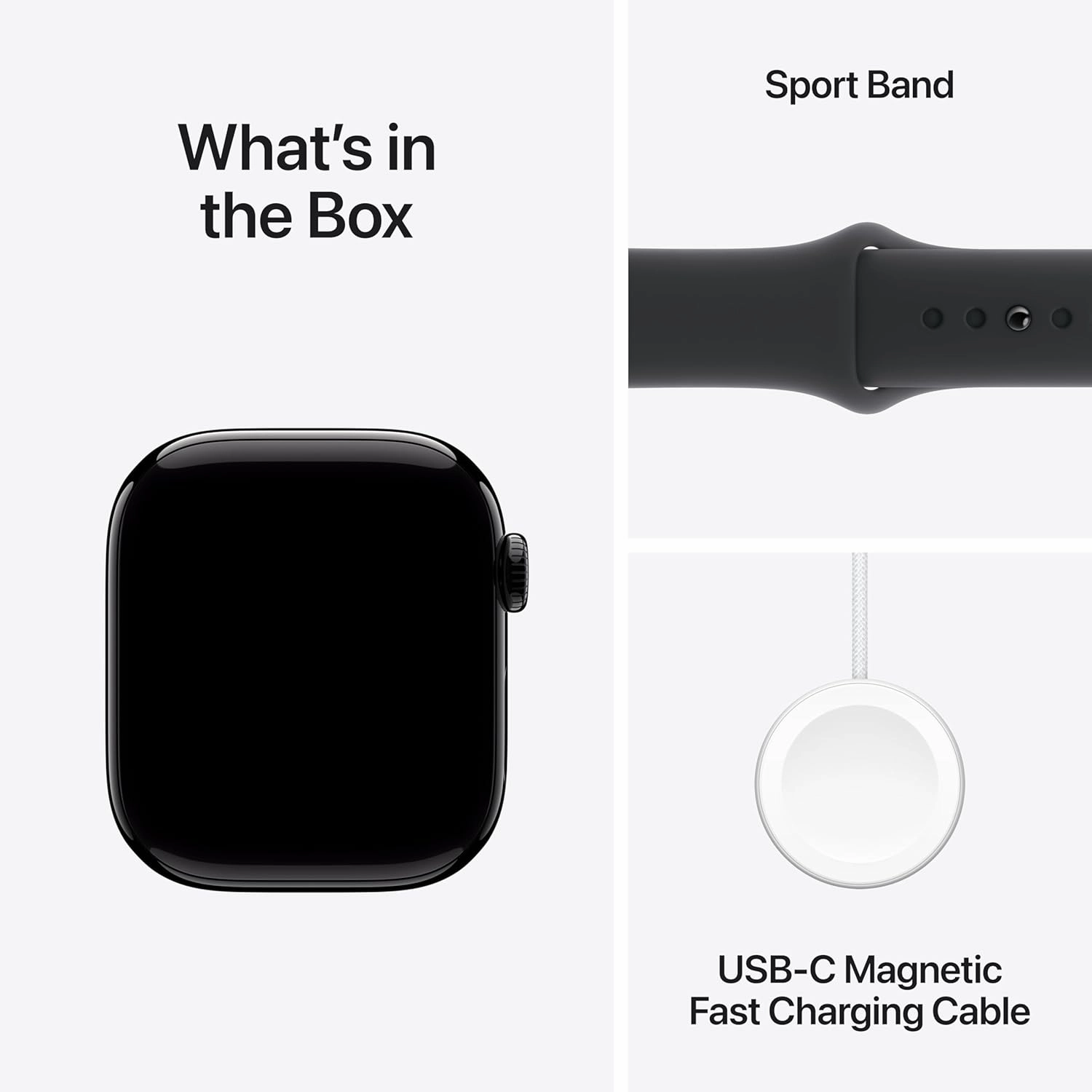 Apple Watch Series 10 GPS 46mm Jet Black Aluminium Case with Black Sport Band