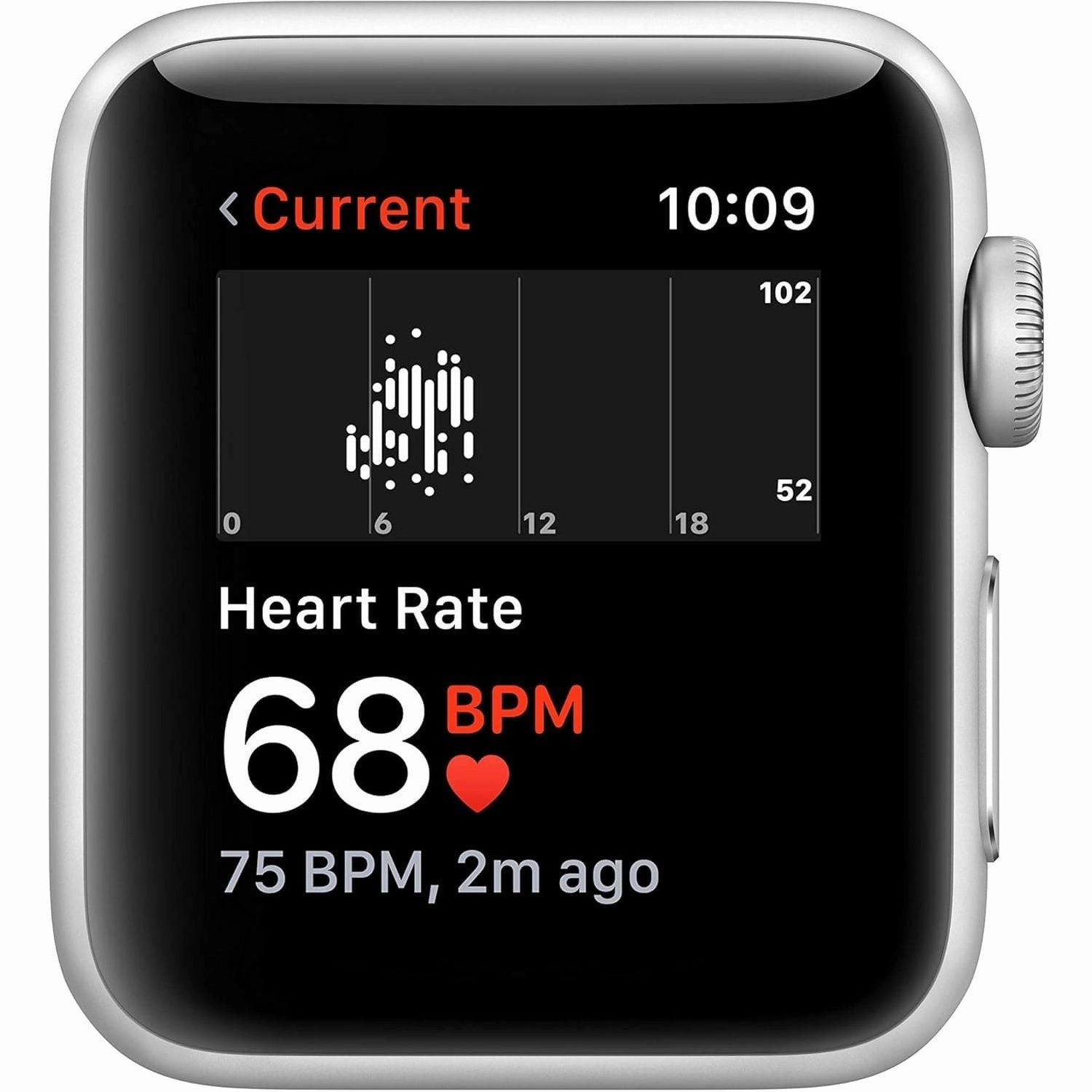 Apple Watch Series 3 (GPS, 38mm) - Silver Aluminum Case with White Sport Band