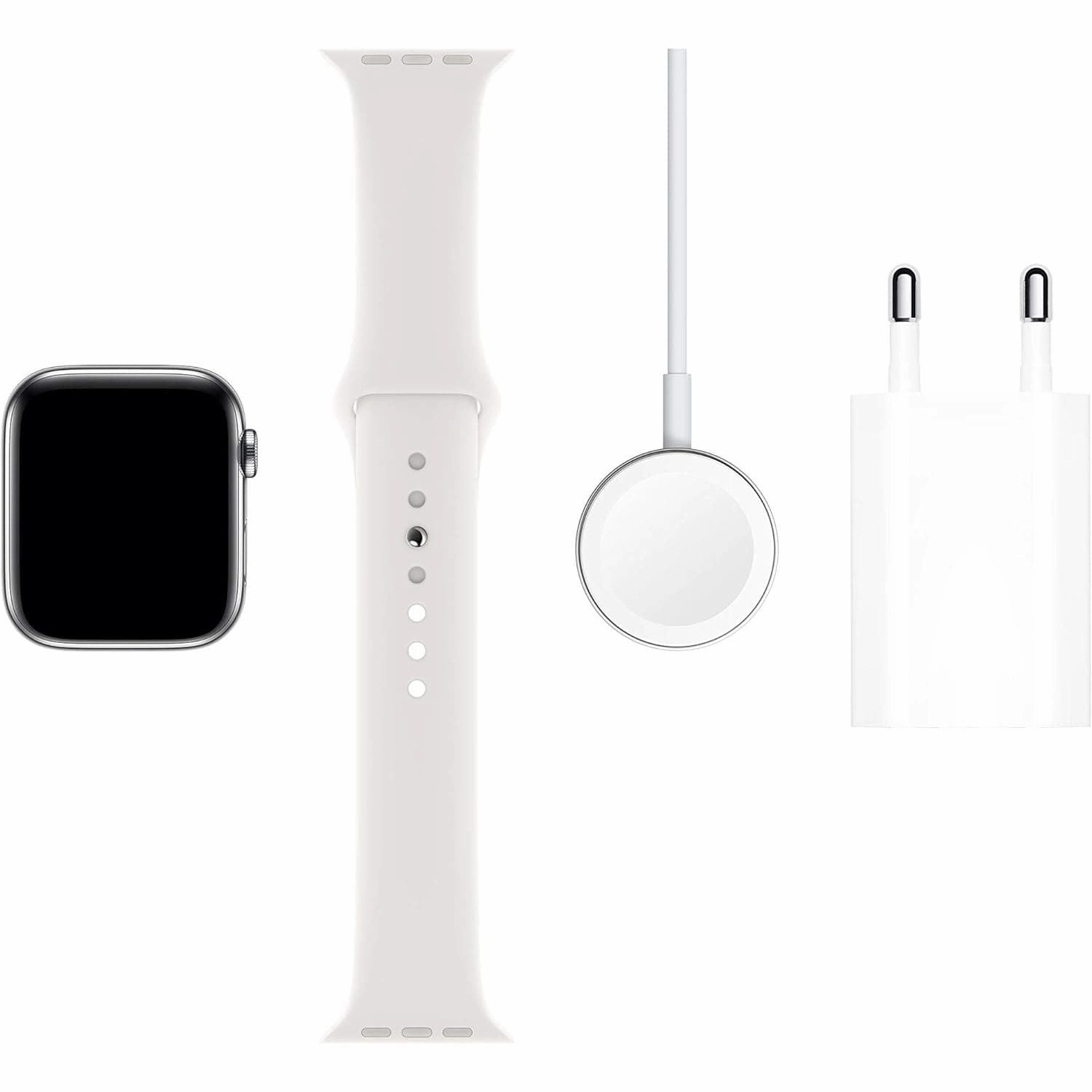 Apple Watch Series 5 -  44mm - (GPS   Cellular) - Silver Stainless Steel Case ( Without Strap)
