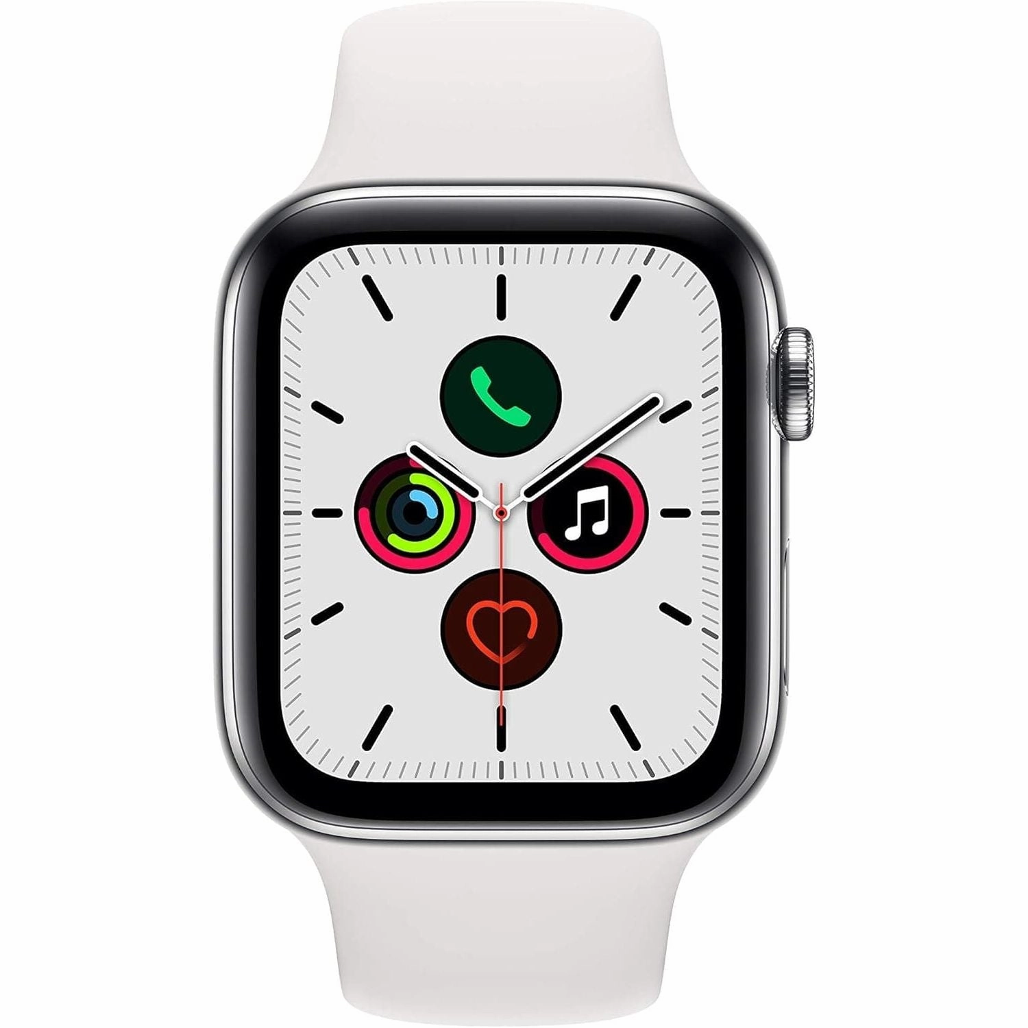 Apple Watch Series 5 -  44mm - (GPS   Cellular) - Silver Stainless Steel Case ( Without Strap)
