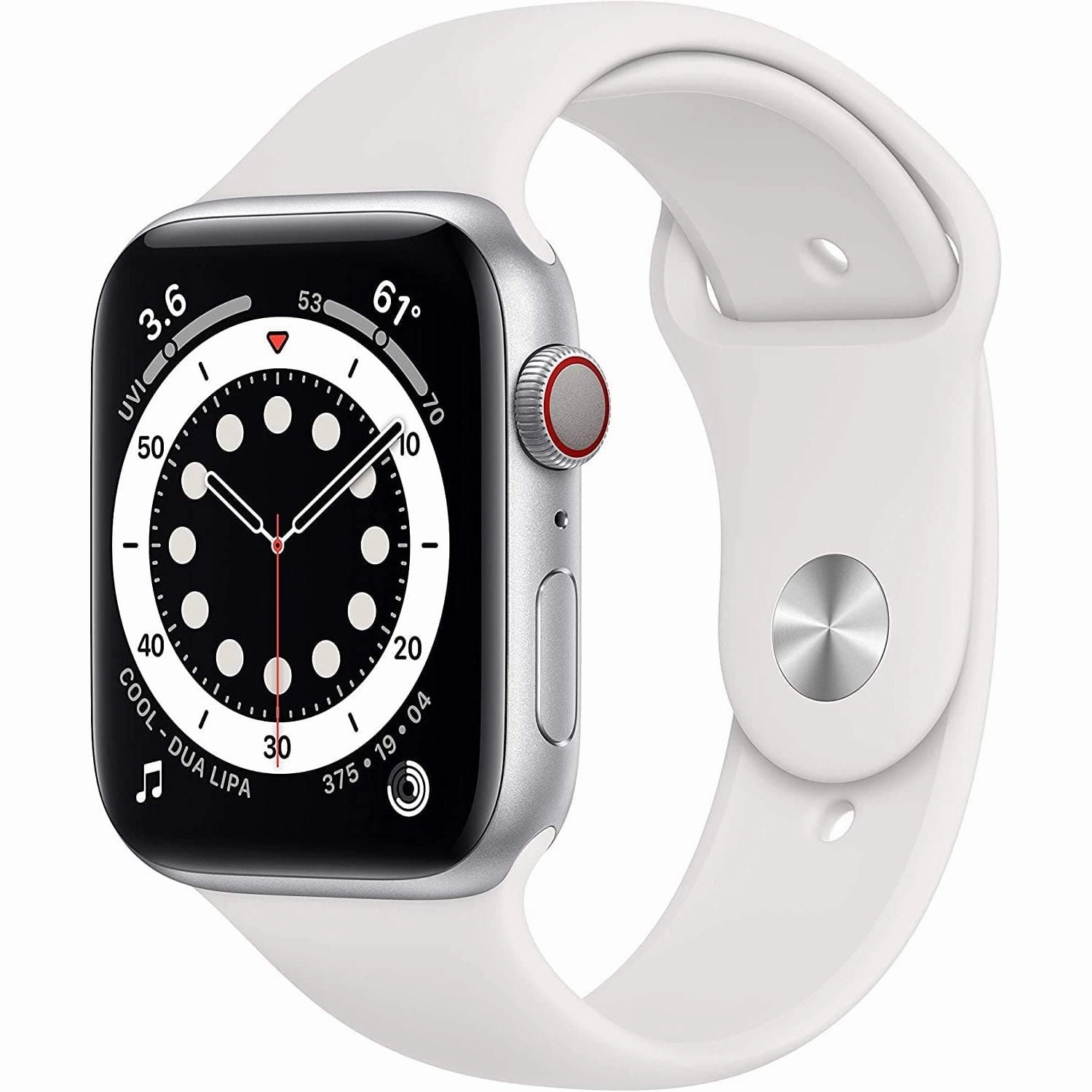 Apple Watch Series 6 44mm (GPS   Cellular) - Silver Aluminium Case