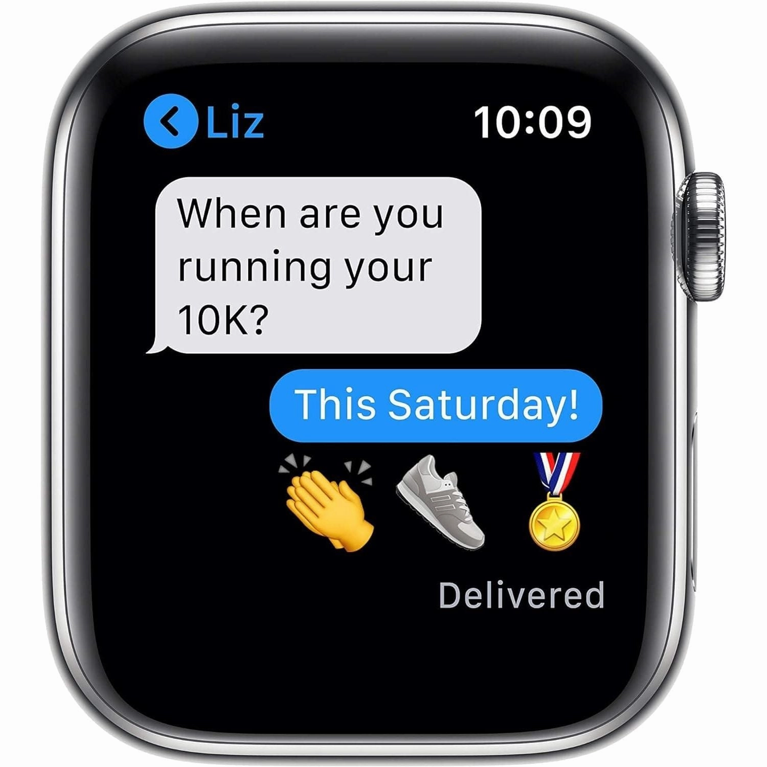 Apple Watch Series 6 44mm (GPS   Cellular) - Silver Stainless Steel Aluminium Case with White Sport Band