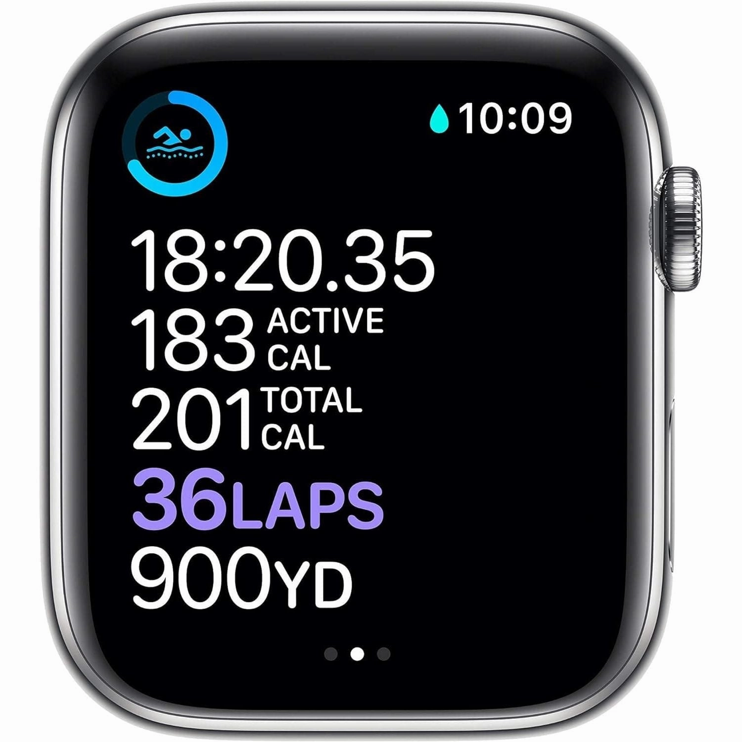 Apple Watch Series 6 44mm (GPS   Cellular) - Silver Stainless Steel Aluminium Case with White Sport Band