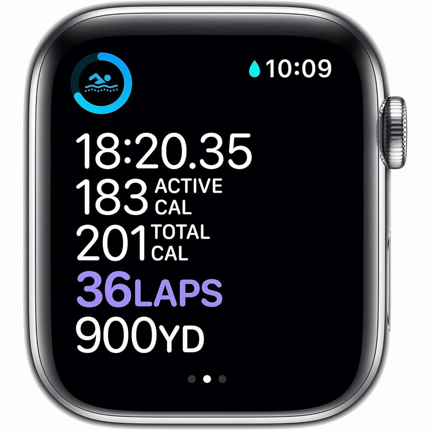 Apple Watch Series 6 44mm (GPS   Cellular) - Silver Stainless Steel Aluminium Case with White Sport Band