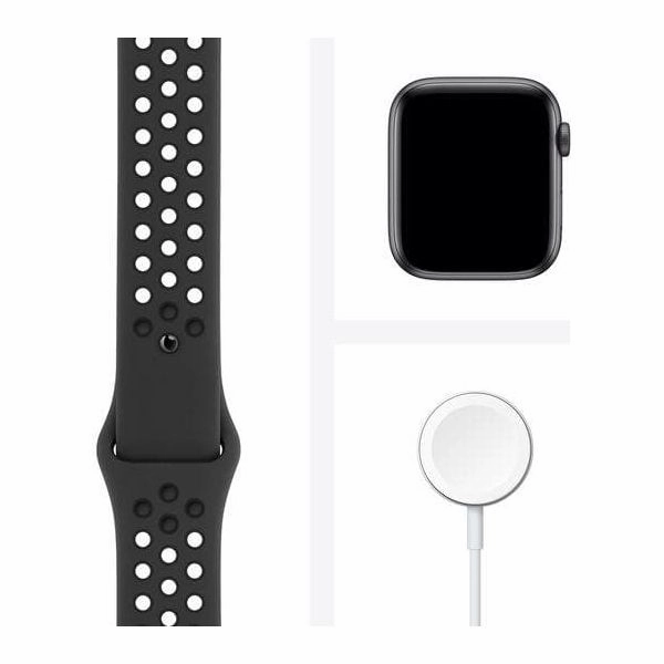 Apple Watch Series 6 - Space Grey Aluminum with Black Nike Sports Band, 44 mm