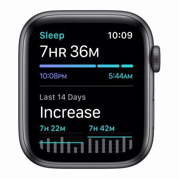Apple Watch Series 6 - Space Grey Aluminum with Black Nike Sports Band, 44 mm