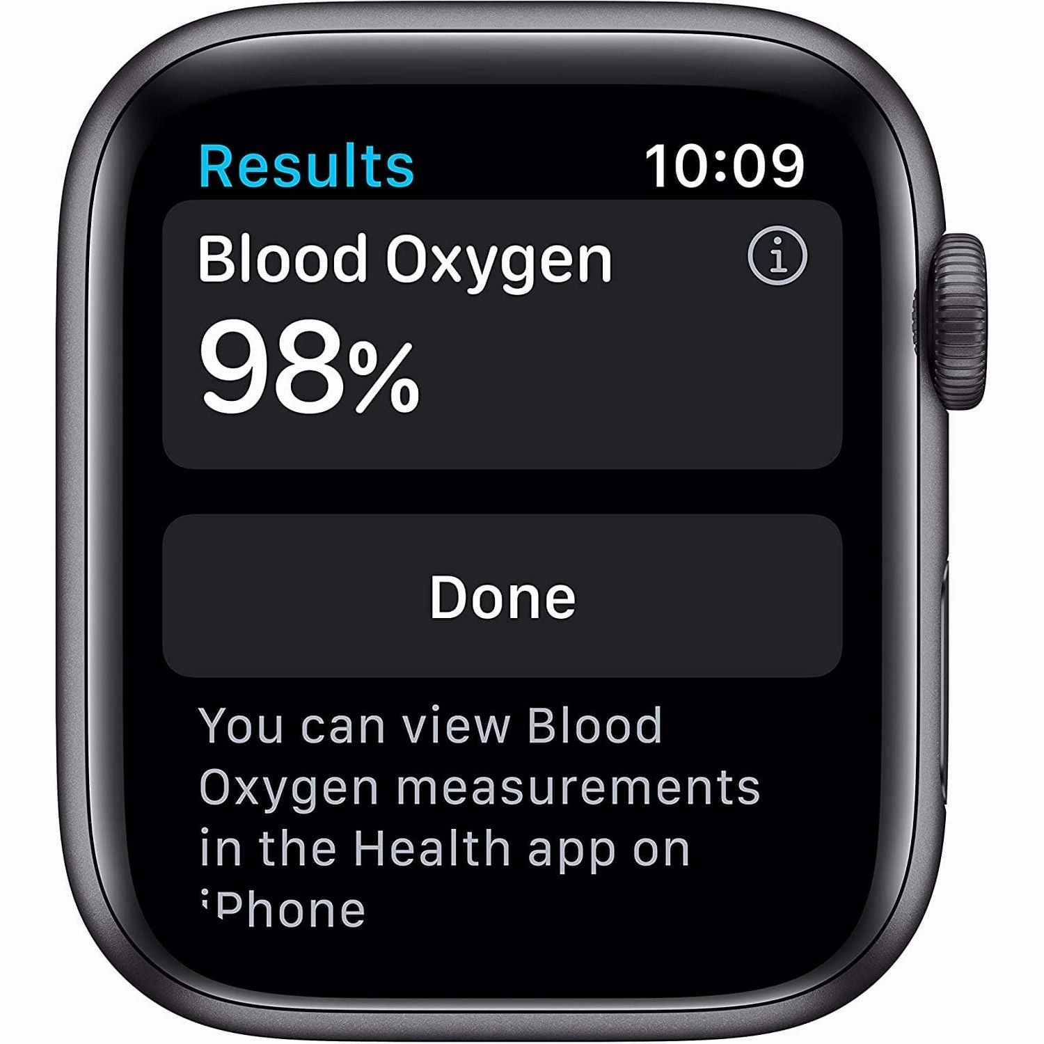 Apple Watch Series 6 Cellular - Space Grey Aluminium with Black Sports Band, 44 mm