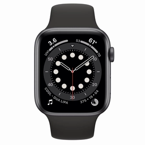 Apple Watch Series 6 Cellular - Space Grey Aluminium with Black Sports Band, 44 mm nintendo switch oled, nintendo switch deals, joy-con accessories