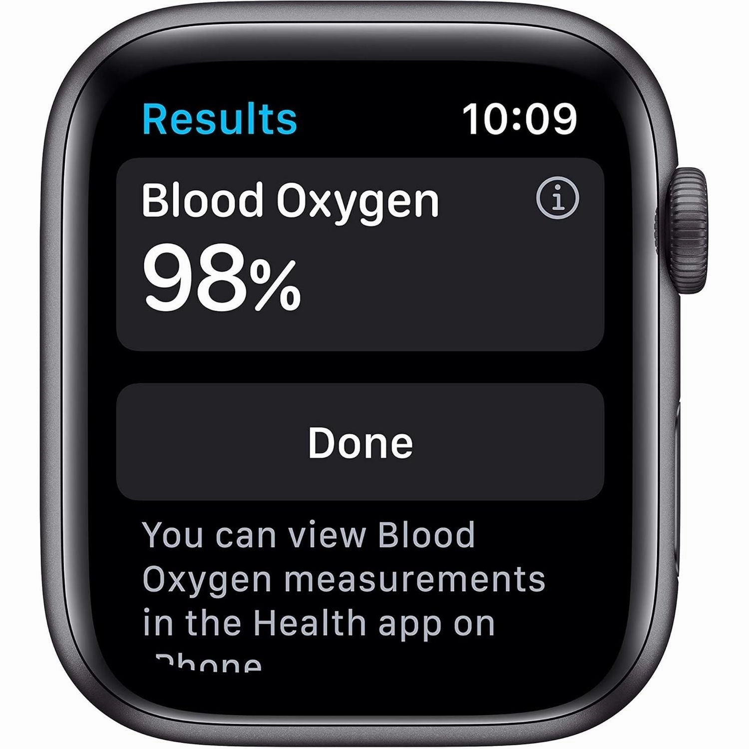 Apple Watch Series 6 (GPS, 44mm) - Space Gray Aluminum Case with Black Sport Band