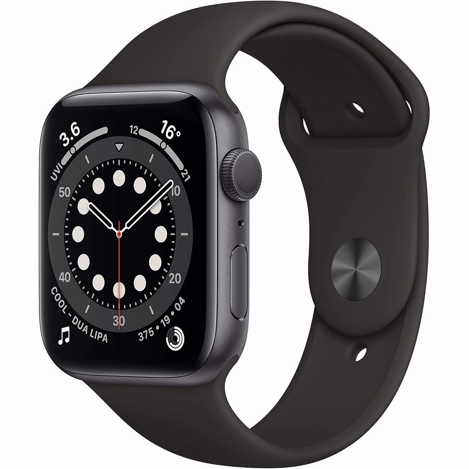 Apple Watch Series 6 (GPS, 44mm) - Space Gray Aluminum Case with Black Sport Band nintendo switch oled, nintendo switch deals, joy-con accessories