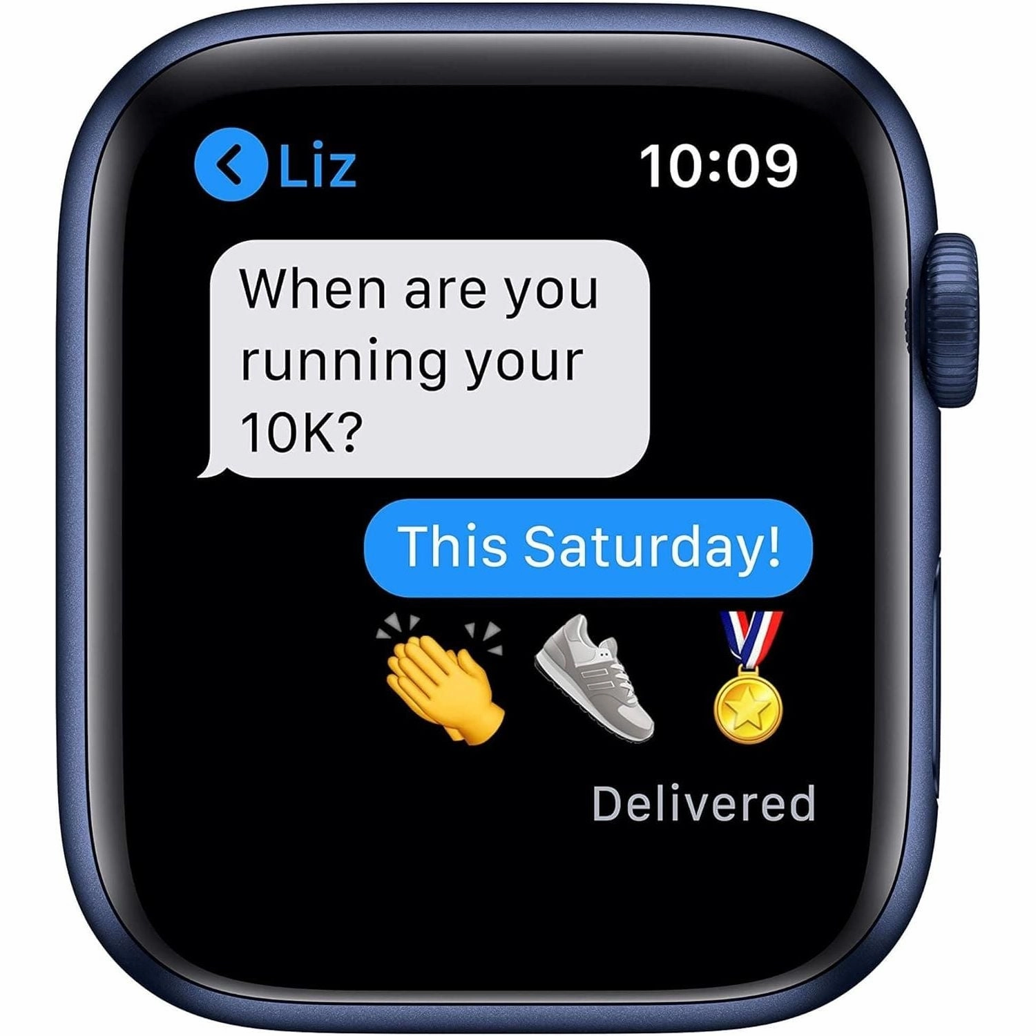 Apple Watch Series 6 (GPS   Cellular) 44mm Blue Aluminium Case - Deep Navy Sport Band
