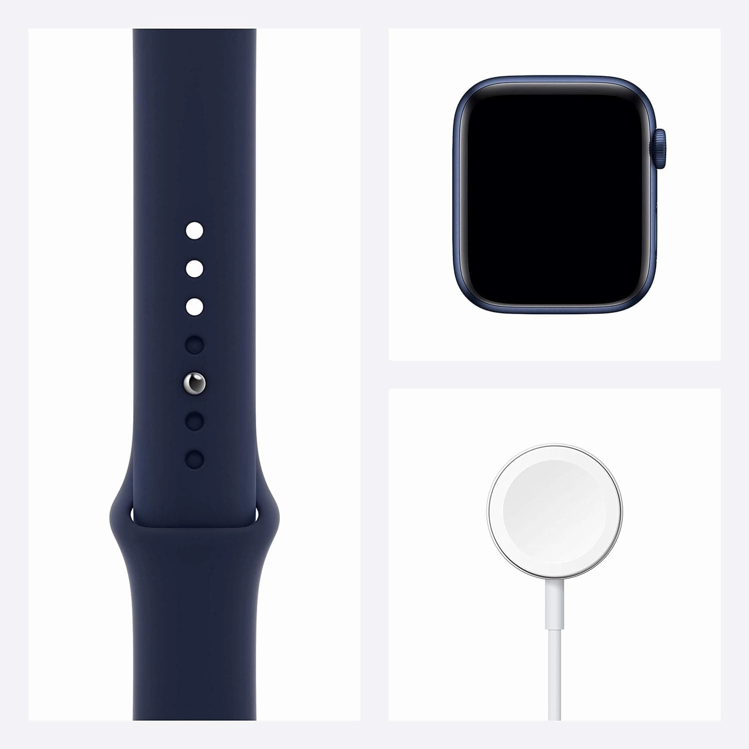 Apple Watch Series 6 (GPS   Cellular) 44mm Blue Aluminium Case - Deep Navy Sport Band