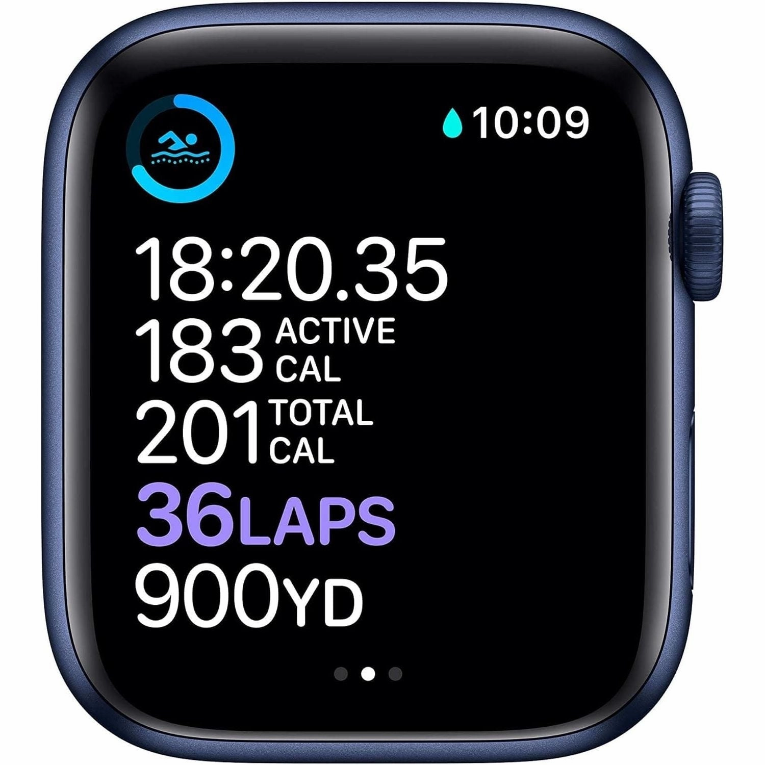 Apple Watch Series 6 (GPS   Cellular) 44mm Blue Aluminium Case - Deep Navy Sport Band
