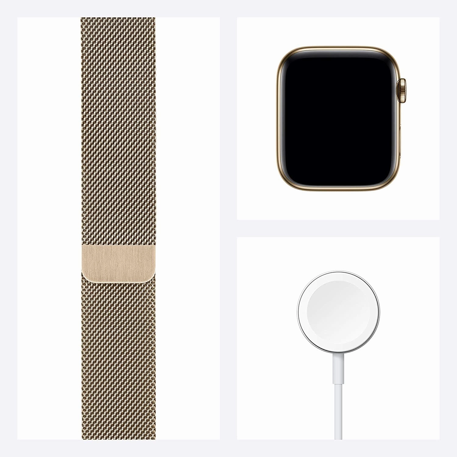 Apple Watch Series 6 GPS   Cellular, 44mm Gold Stainless Steel Case with Gold Milanese Loop