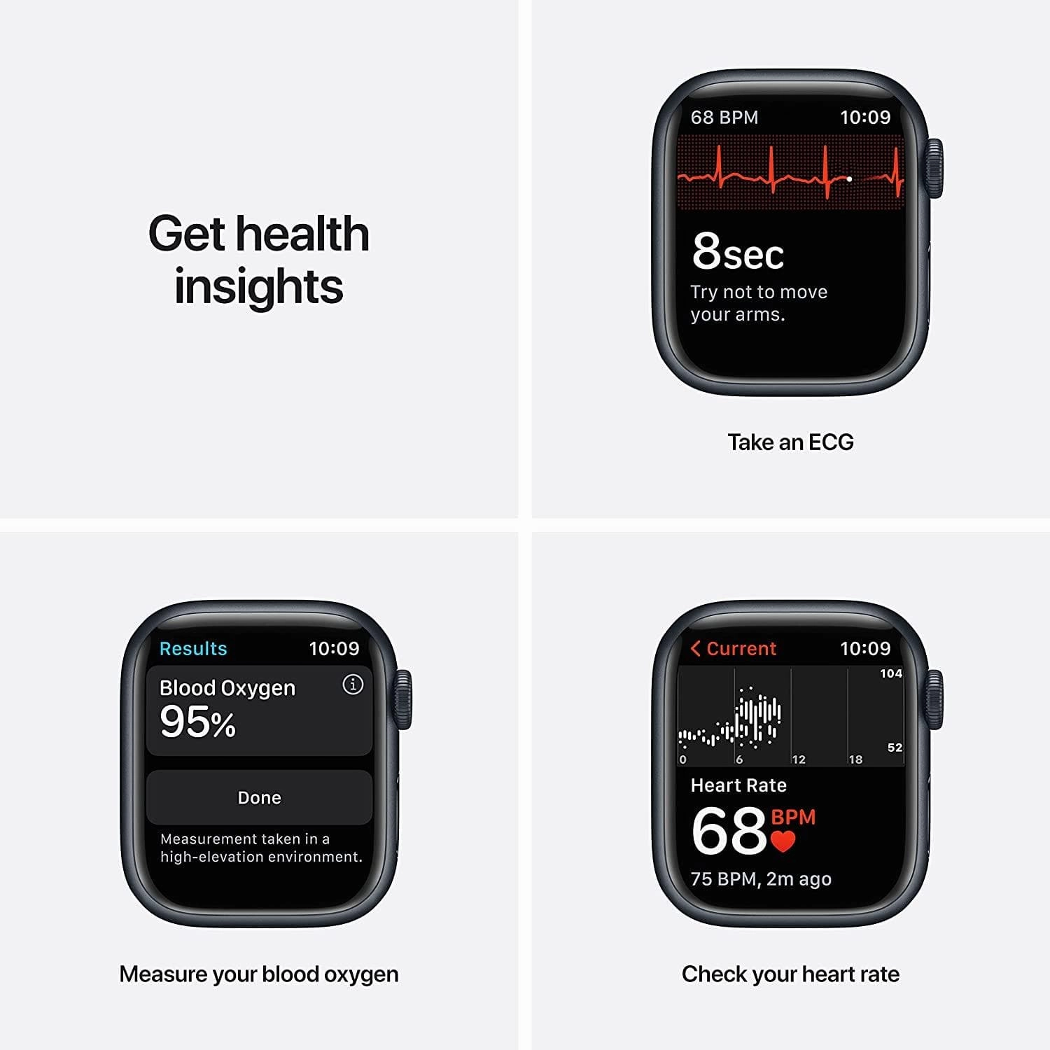 Apple Watch Series 7 Cellular 41mm - Midnight/Sport Band