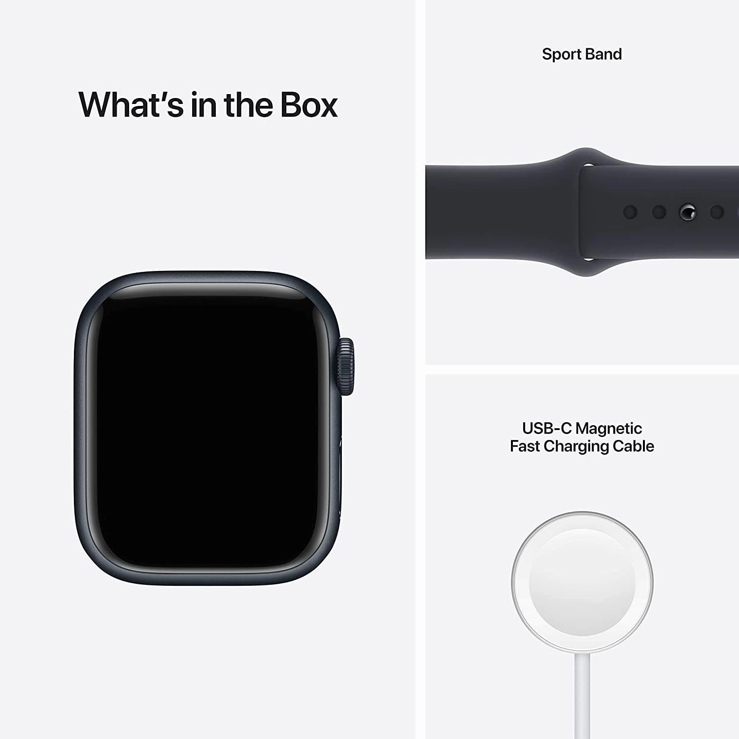 Apple Watch Series 7 Cellular 41mm - Midnight/Sport Band
