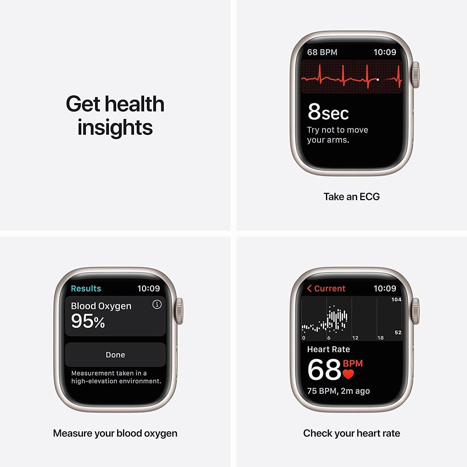 Apple Watch Series 7 Cellular 41mm - Starlight Aluminium/Sport Band