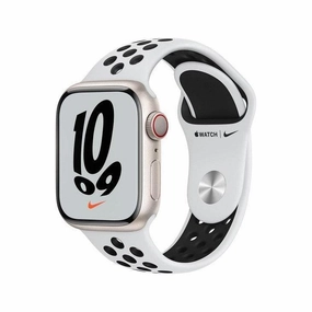 Apple Watch Series 7 Cellular - Starlight Aluminium with Pure Platinum & Black Nike Sports Band, 41 mm cheap drone for kids, professional drones for sale, mini camera drone
