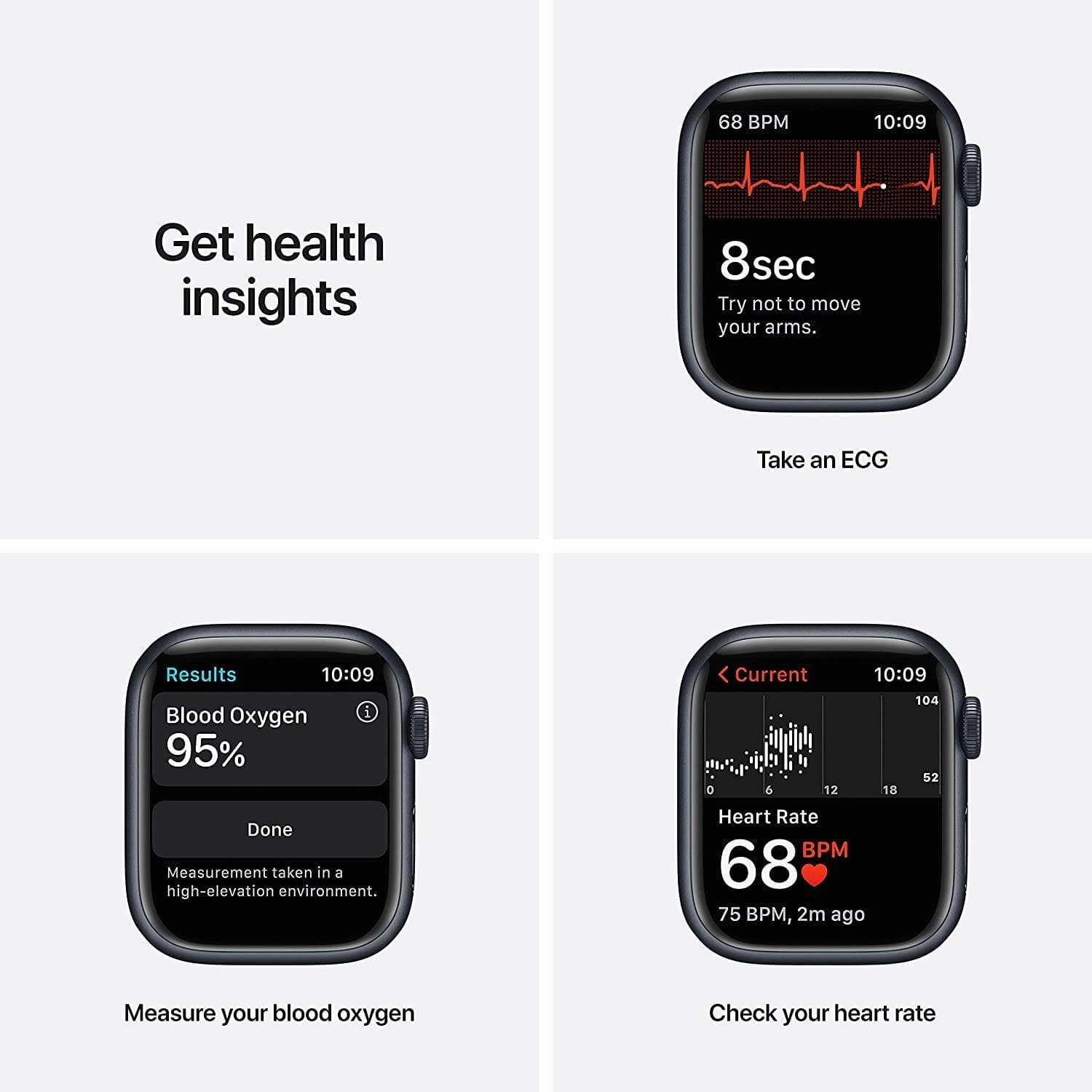 Apple Watch Series 7 GPS 41mm Midnight Alu Case/Sport Band