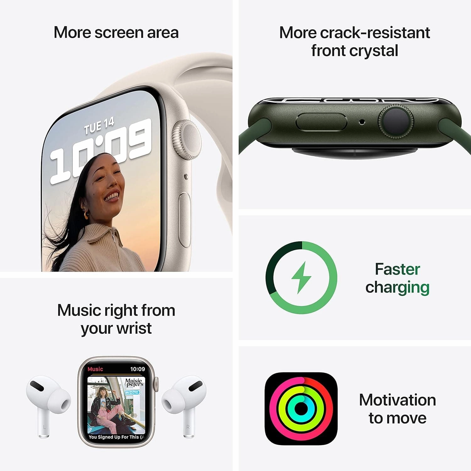 Apple Watch Series 7 (GPS, 45mm) - (PRODUCT)RED Aluminium Case with Sport Band - MKN23B/A
