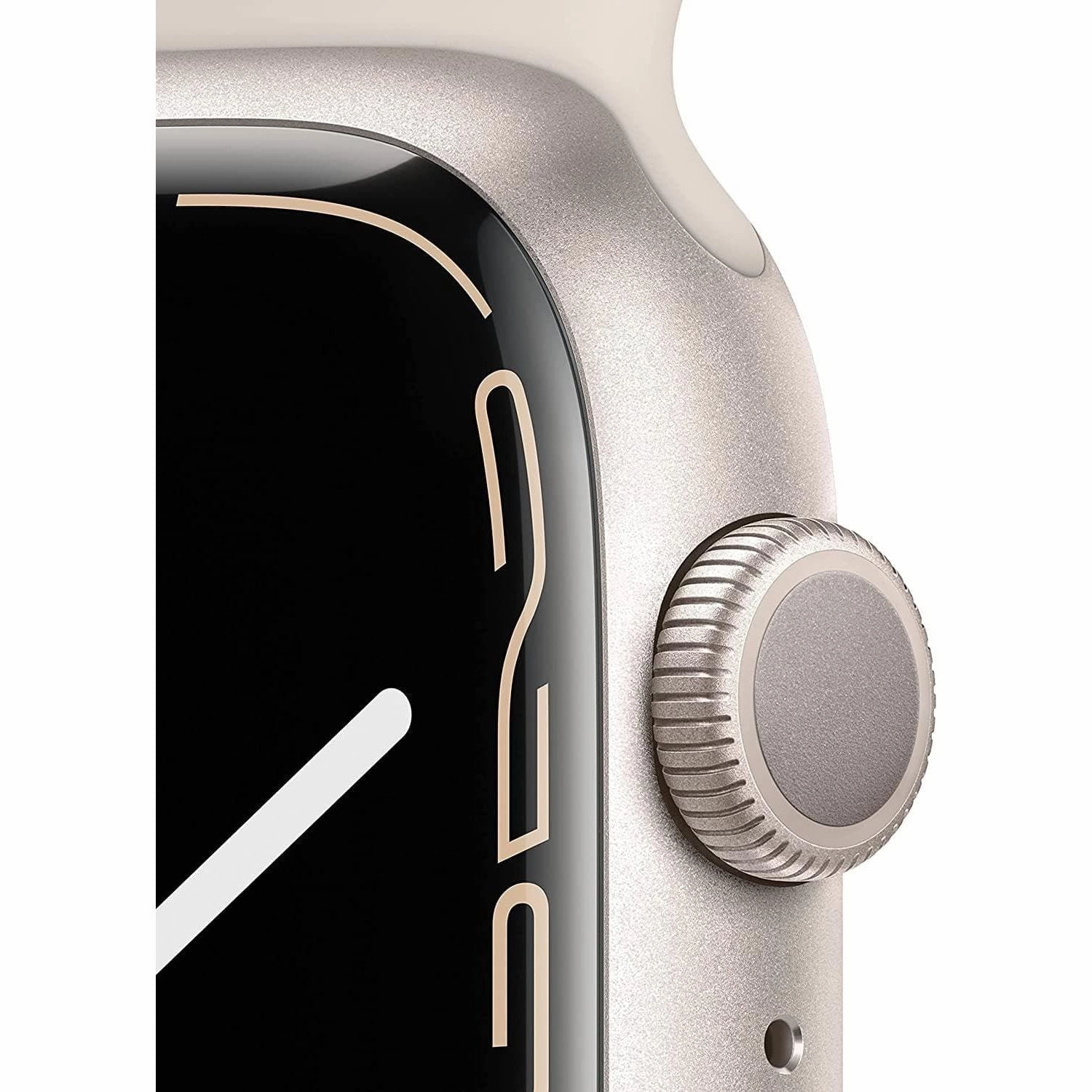 Apple Watch Series 7 (GPS, 45mm) - Starlight Aluminium Case with Starlight Sport Band - Regular