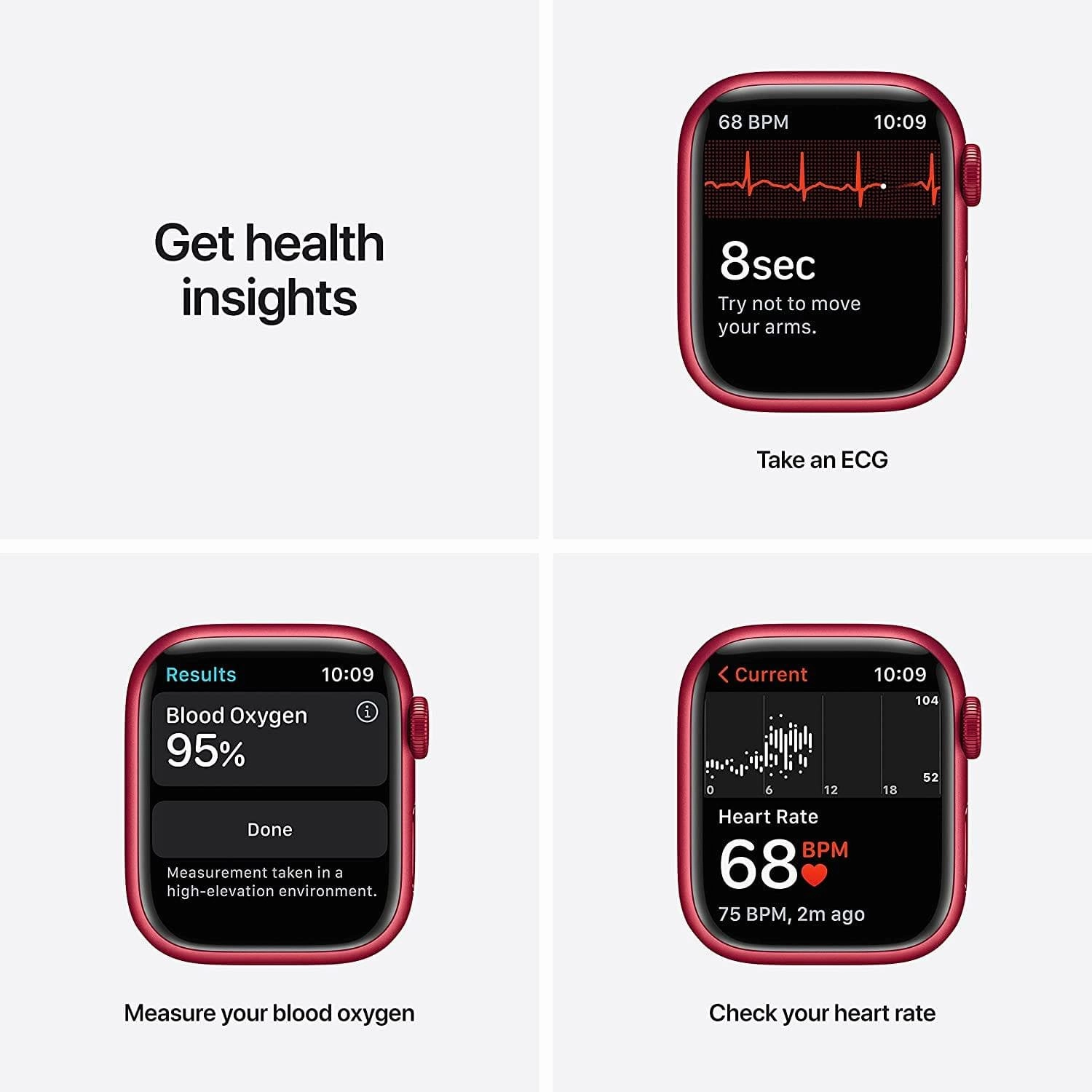 Apple Watch Series 7 (GPS   Cellular, 41mm) - (PRODUCT)RED Aluminium Case with (PRODUCT)RED Sport Band - Regular