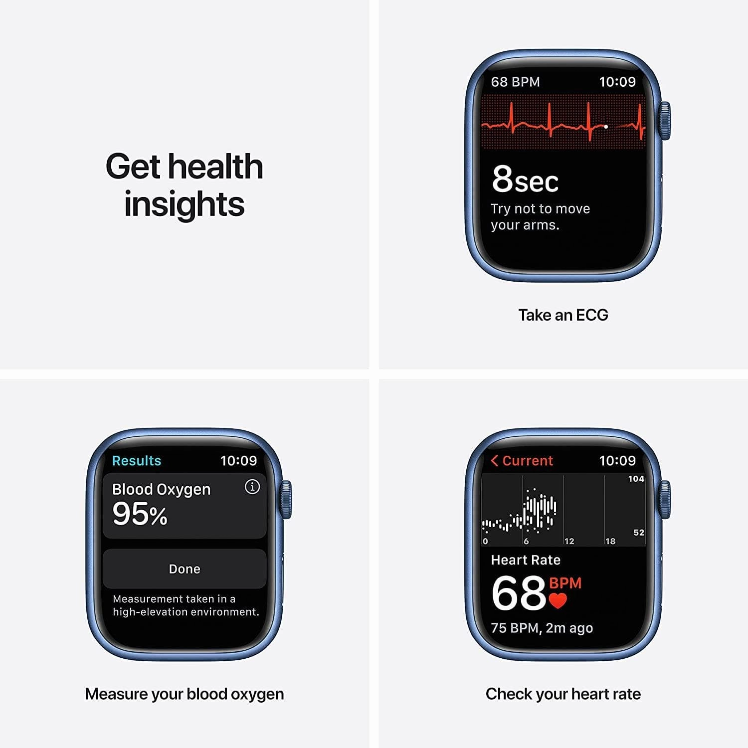 Apple Watch Series 7 (GPS   Cellular, 45mm) - Blue Aluminium Case with Abyss Blue Sport Band - Regular