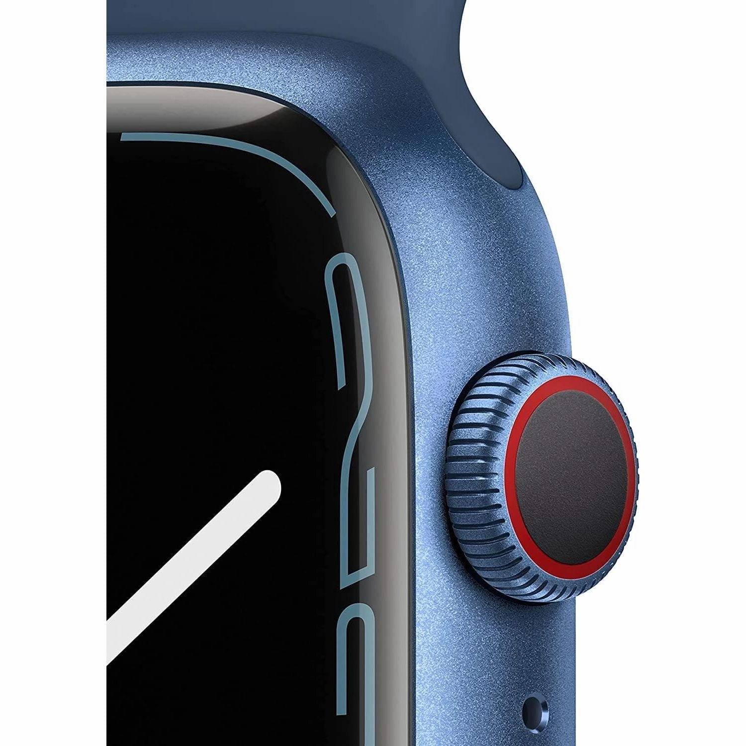 Apple Watch Series 7 (GPS   Cellular, 45mm) - Blue Aluminium Case with Abyss Blue Sport Band - Regular
