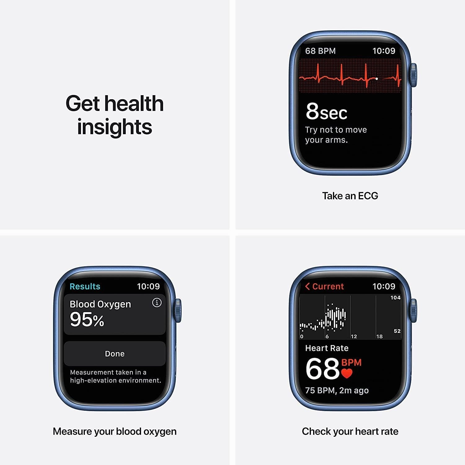 Apple Watch Series 7 (GPS   Cellular, 45mm) - Blue Aluminium Case with Abyss Blue Sport Band - Regular