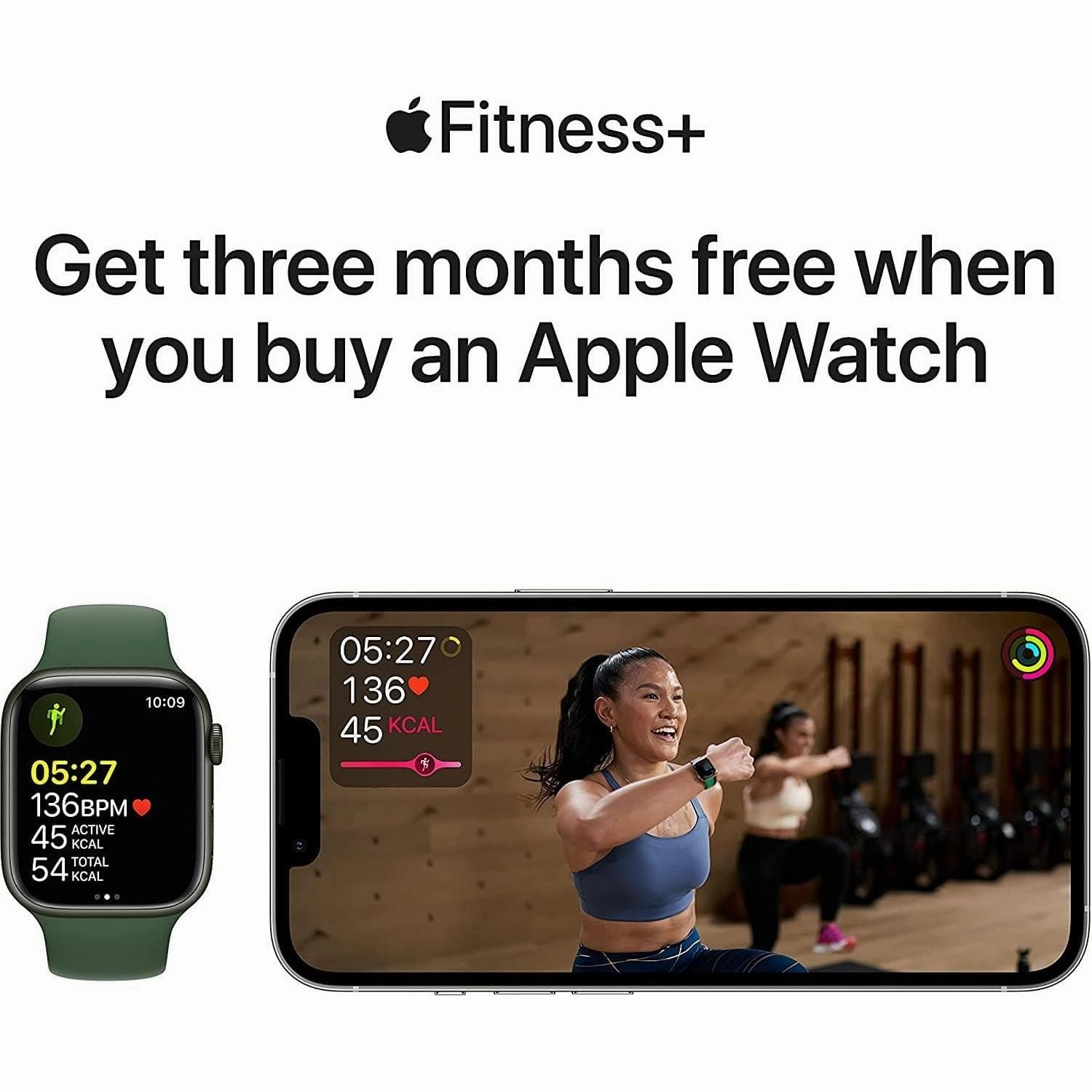Apple Watch Series 7 (GPS   Cellular), 41mm Green Aluminium Case with Clover Sport Band