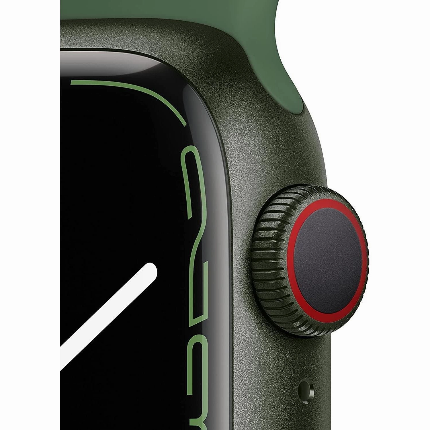 Apple Watch Series 7 (GPS   Cellular), 41mm Green Aluminium Case with Clover Sport Band