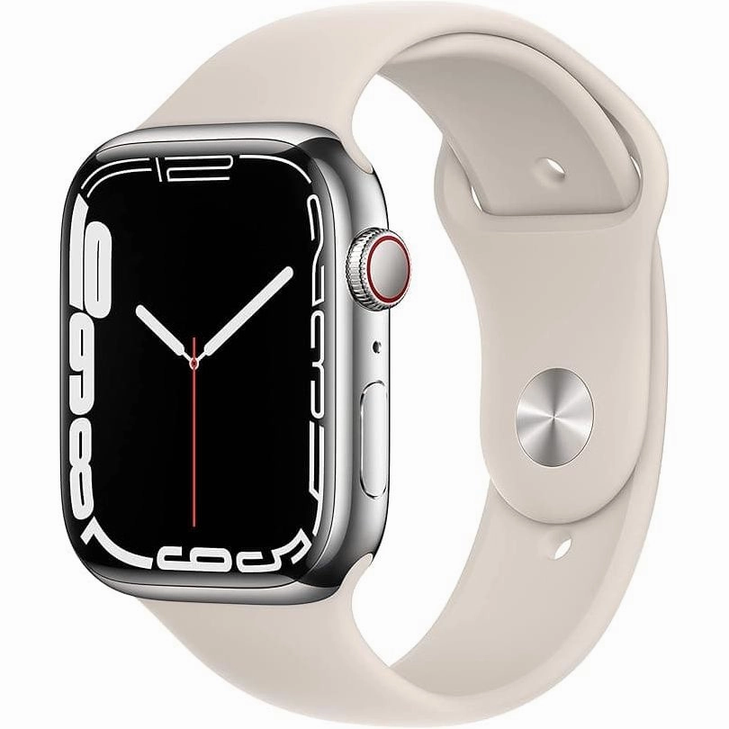 Apple Watch Series 7 GPS   Cellular - 45mm Gold Stainless Steel Case nintendo switch oled, nintendo switch deals, joy-con accessories