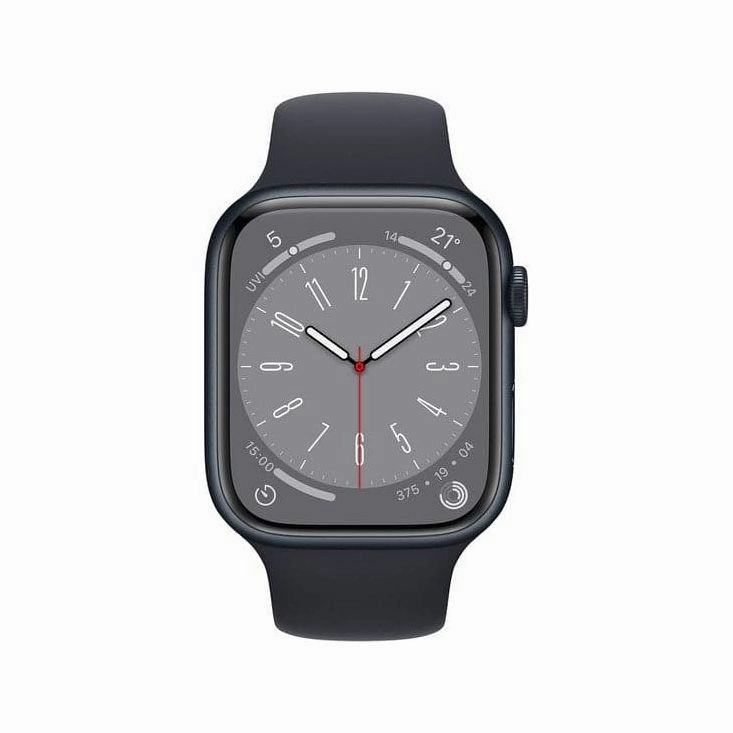 Apple Watch Series 8  (GPS   Cellular) 45mm - Midnight Aluminium Case with Midnight Sport Band Smart Watch