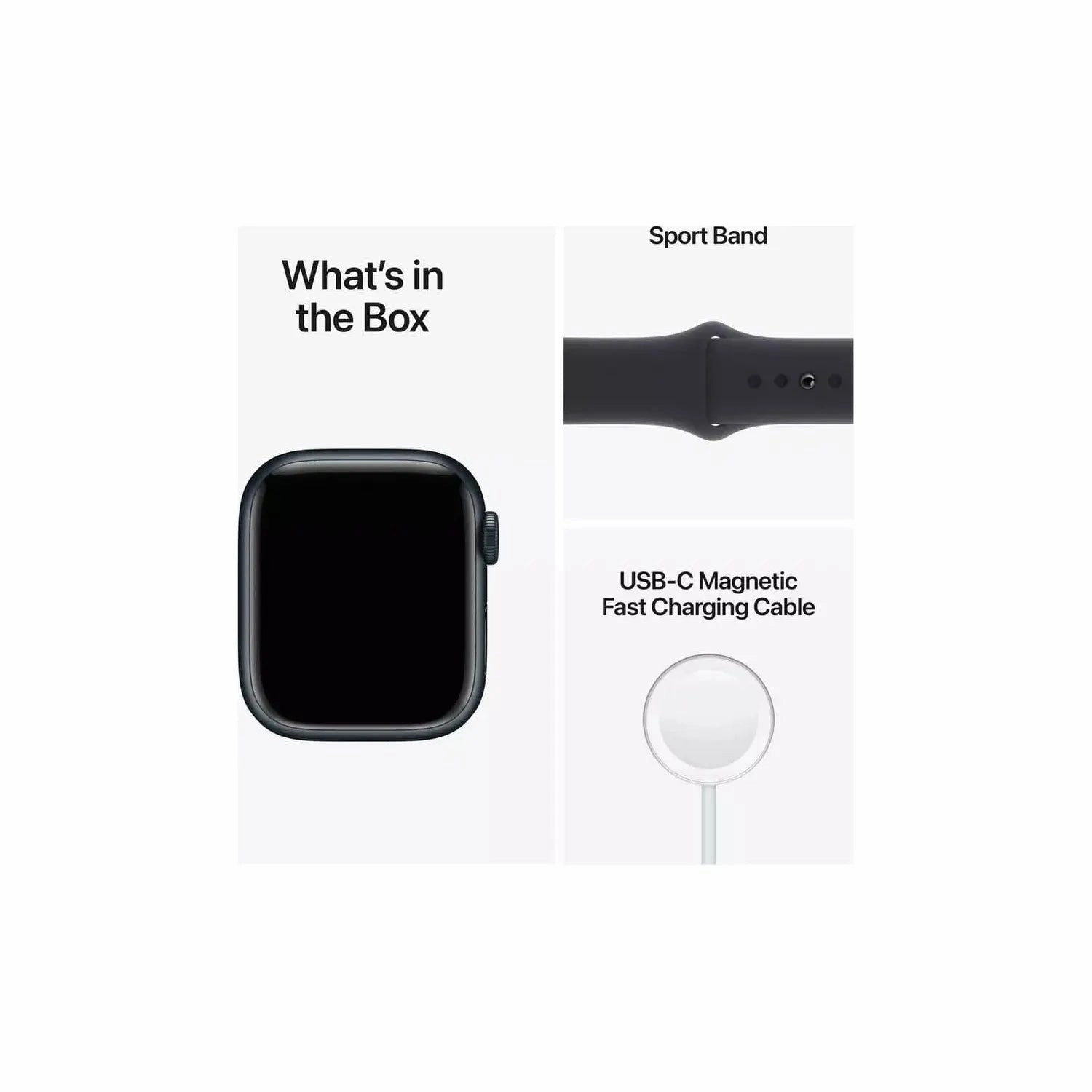 Apple Watch Series 8 GPS 41mm Midnight Alu Case/Midnight Sport Band