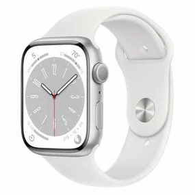 Apple Watch Series 8 GPS, 41mm Silver Aluminium Case, White Sport Band nintendo switch oled, nintendo switch deals, joy-con accessories