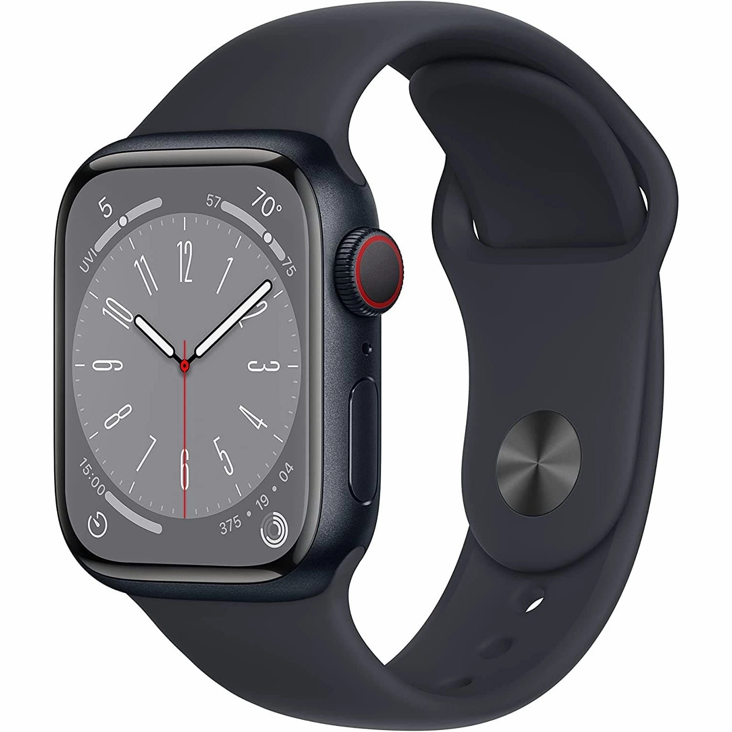 Apple Watch Series 8 (GPS   Cellular, 41mm) - Midnight Aluminum Case with Midnight Sport Band nintendo switch oled, nintendo switch deals, joy-con accessories
