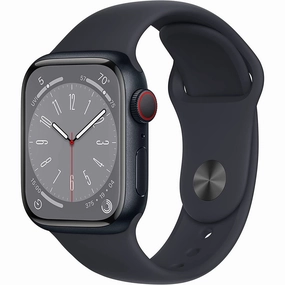 Apple Watch Series 8 (GPS   Cellular, 41mm) - Midnight Aluminum Case with Midnight Sport Band nintendo switch oled, nintendo switch deals, joy-con accessories