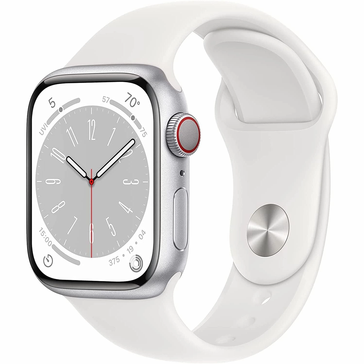Apple Watch Series 8 GPS   Cellular 41mm - Silver Aluminium Case