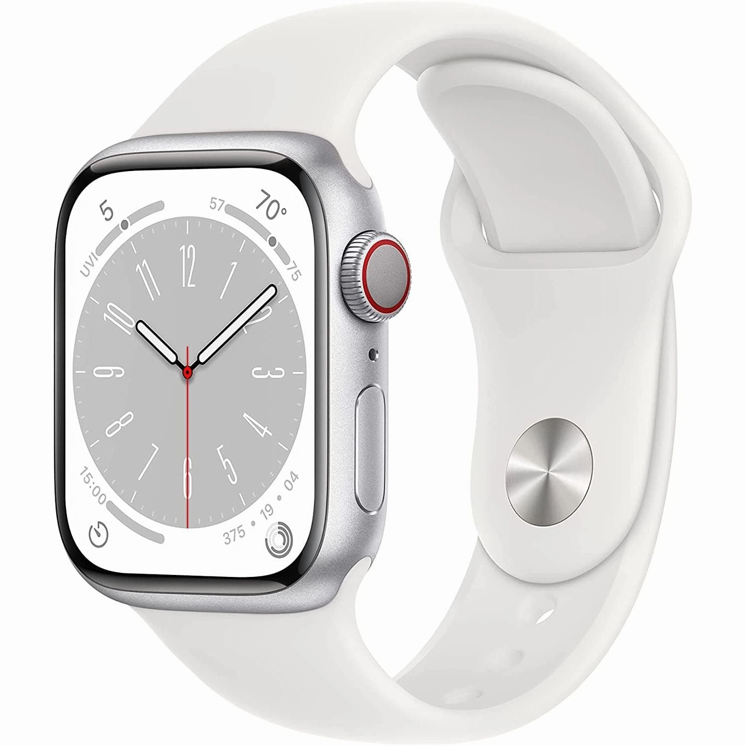 Apple Watch Series 8 GPS   Cellular 41mm - Silver Aluminium Case