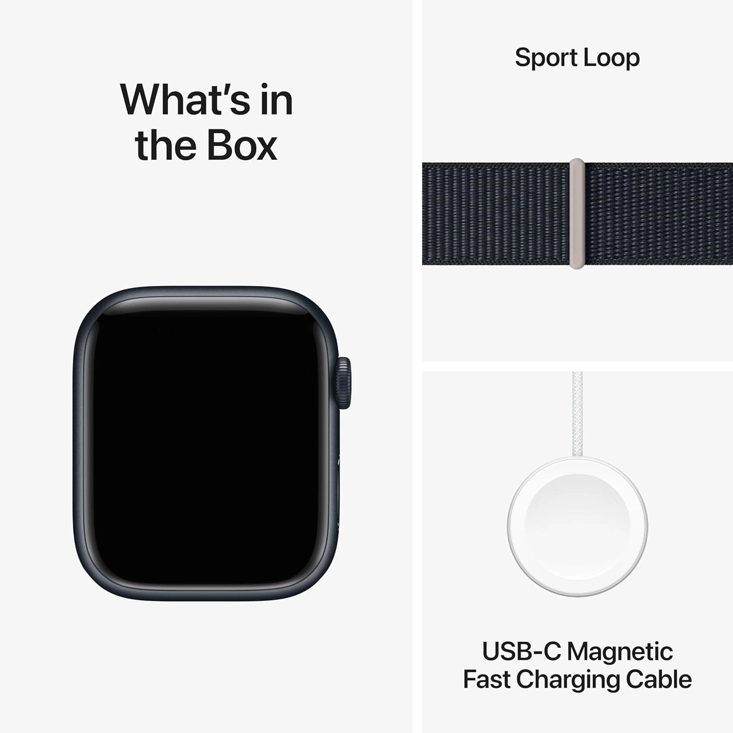 Apple Watch Series 9 45mm Alu Case/ Midnight Sport Loop