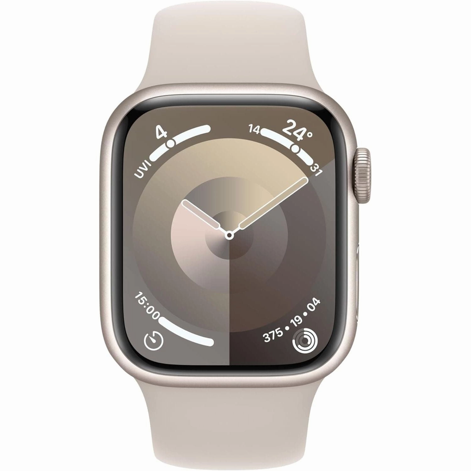 Apple Watch Series 9 [GPS 41mm] Smartwatch with Starlight Aluminium Case with Starlight Sport Band M/L