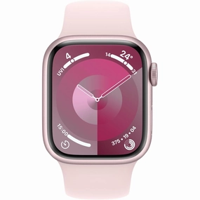 Apple Watch Series 9 [GPS, 45mm] - Pink Aluminium Case with Light Pink Sport Band (S/M) nintendo switch oled, nintendo switch deals, joy-con accessories