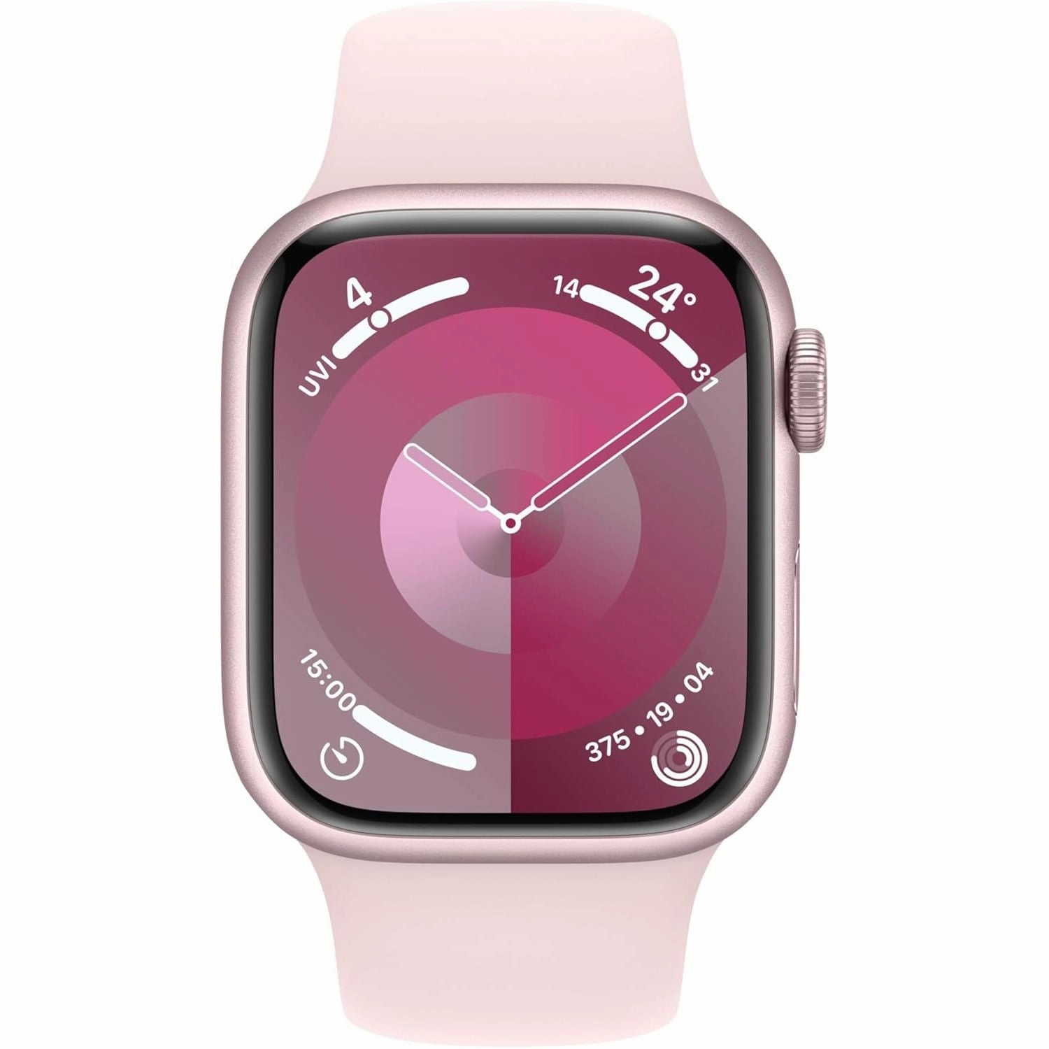 Apple Watch Series 9 [GPS, 45mm] - Pink Aluminium Case with Light Pink Sport Band (S/M) nintendo switch oled, nintendo switch deals, joy-con accessories