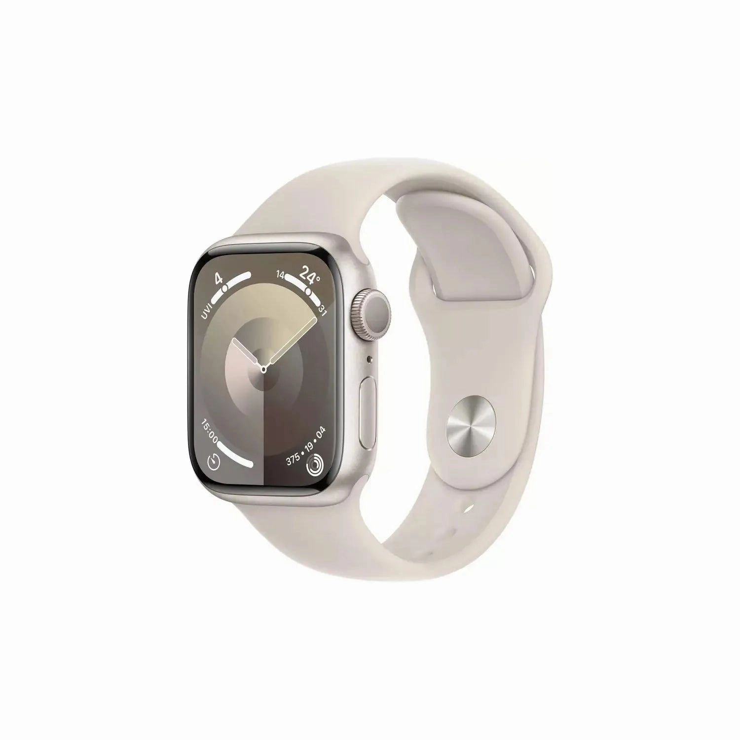 Apple Watch Series 9 [GPS, 45mm] Smartwatch - Starlight Aluminium Case with Starlight Sport Band (M/L) nintendo switch oled, nintendo switch deals, joy-con accessories