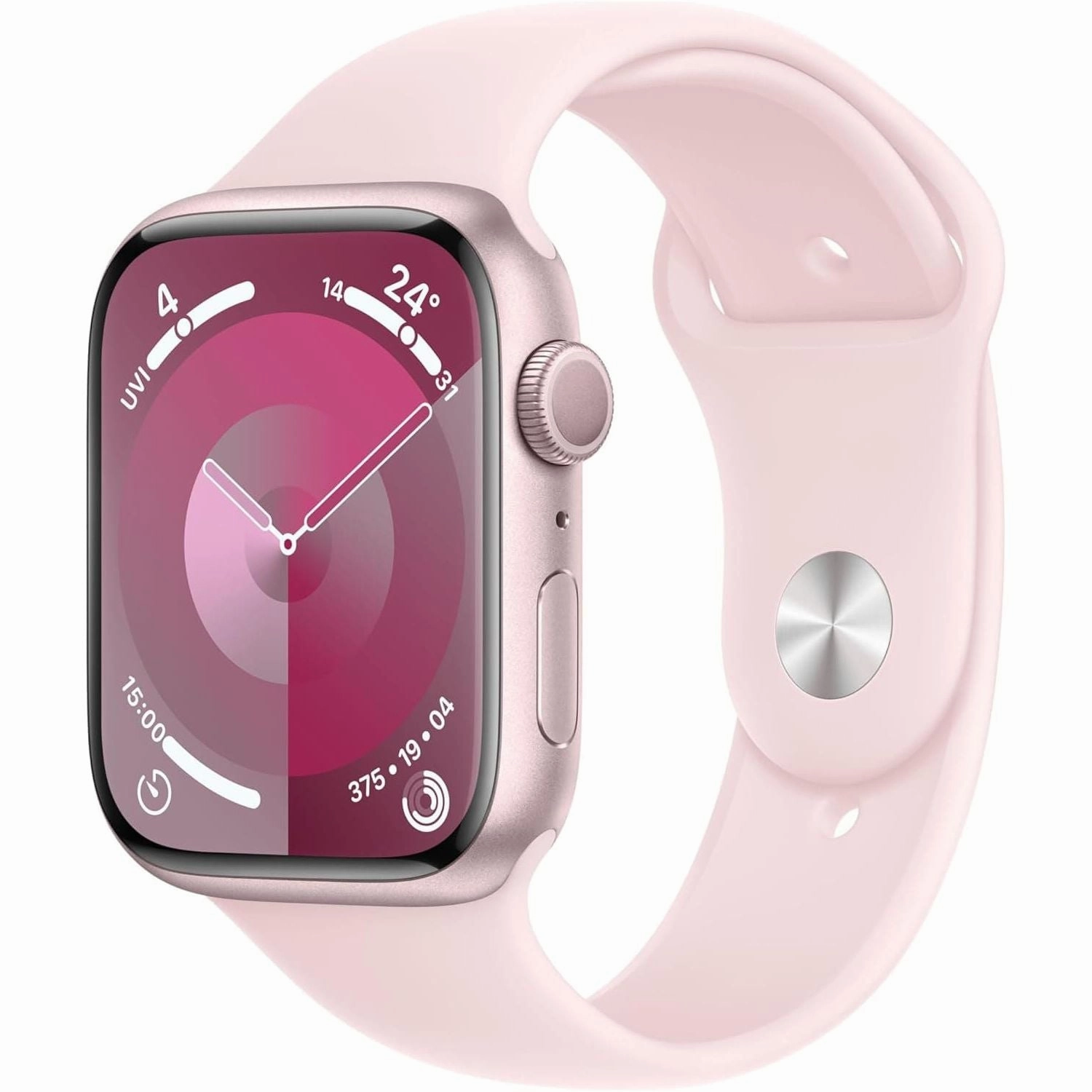 Apple Watch Series 9 [GPS 45mm] Smartwatch with Pink Aluminum Case with Light Pink Sport Band S/M cheap drone for kids, professional drones for sale, mini camera drone