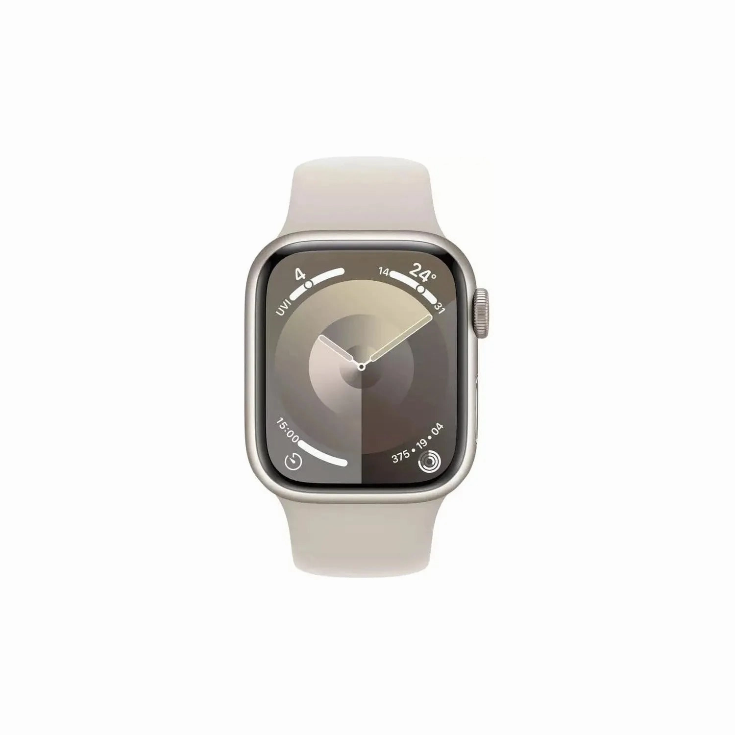 Apple Watch Series 9 GPS   Cellular, 41mm Starlight Aluminium Case with Starlight Sport Band, S/M