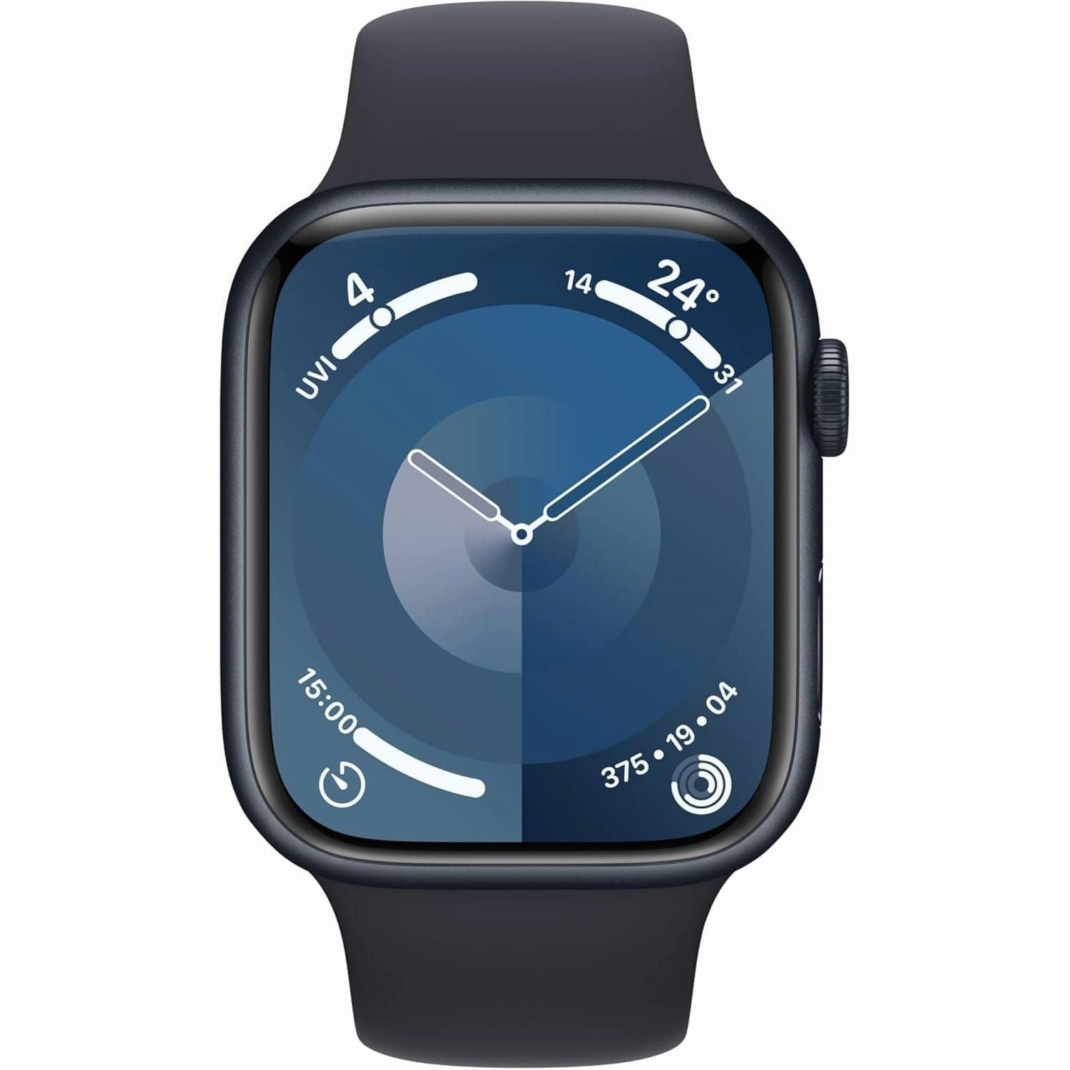 Apple Watch Series 9 [GPS   Cellular 45mm] Smartwatch with Midnight Aluminium Case with Midnight Sport Band M/L