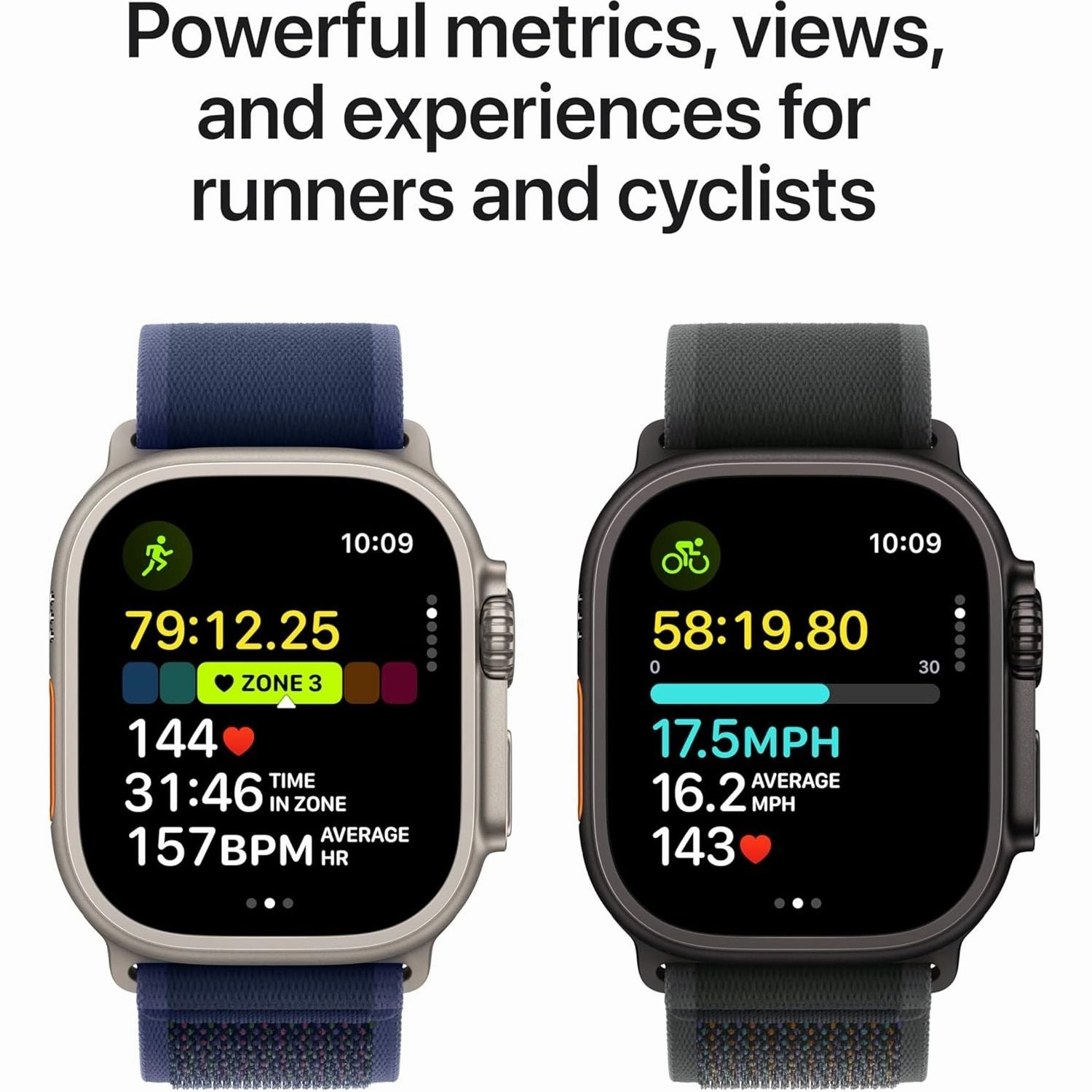 Apple Watch Ultra 2 (49mm) GPS   Cellular  Natural Titanium Case with Blue Trail Loop (S/M), Rugged Fitness Smartwatch