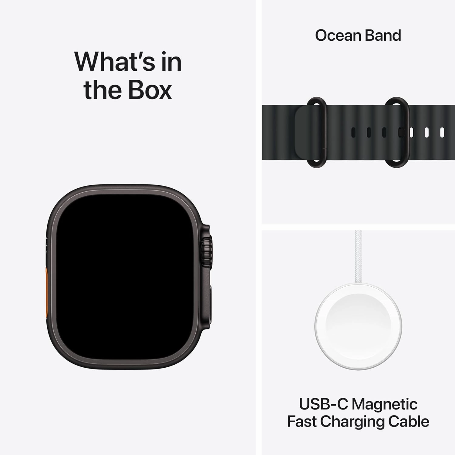 Apple Watch Ultra 2 (49mm) GPS   Cellular  Titanium Case with Black Ocean Band, Rugged Sports Smartwatch